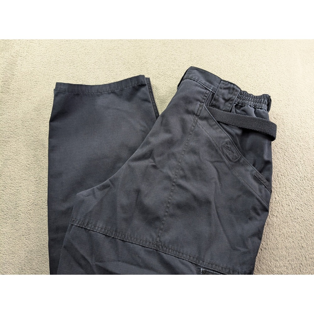 5.11 Tactical Mens Ripstop Cargo Pants Navy Blue 36x30 Utility Work Trousers